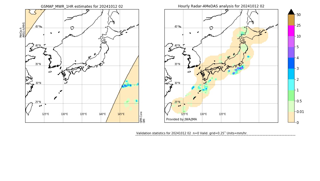 GSMaP MWR validation image. 2024/10/12 02