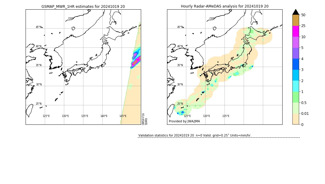 GSMaP MWR validation image. 2024/10/19 20