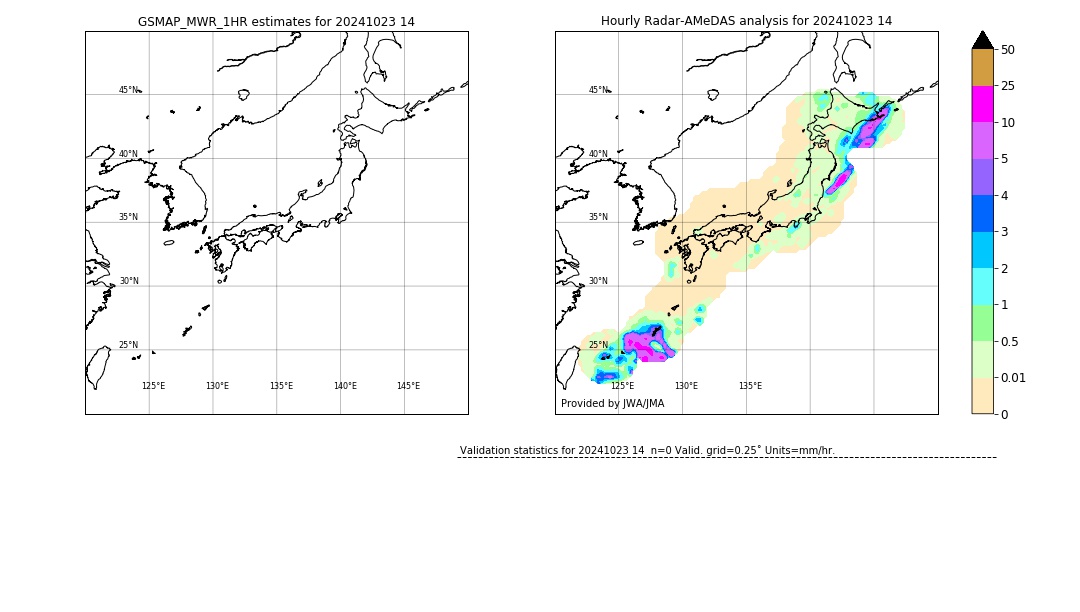 GSMaP MWR validation image. 2024/10/23 14