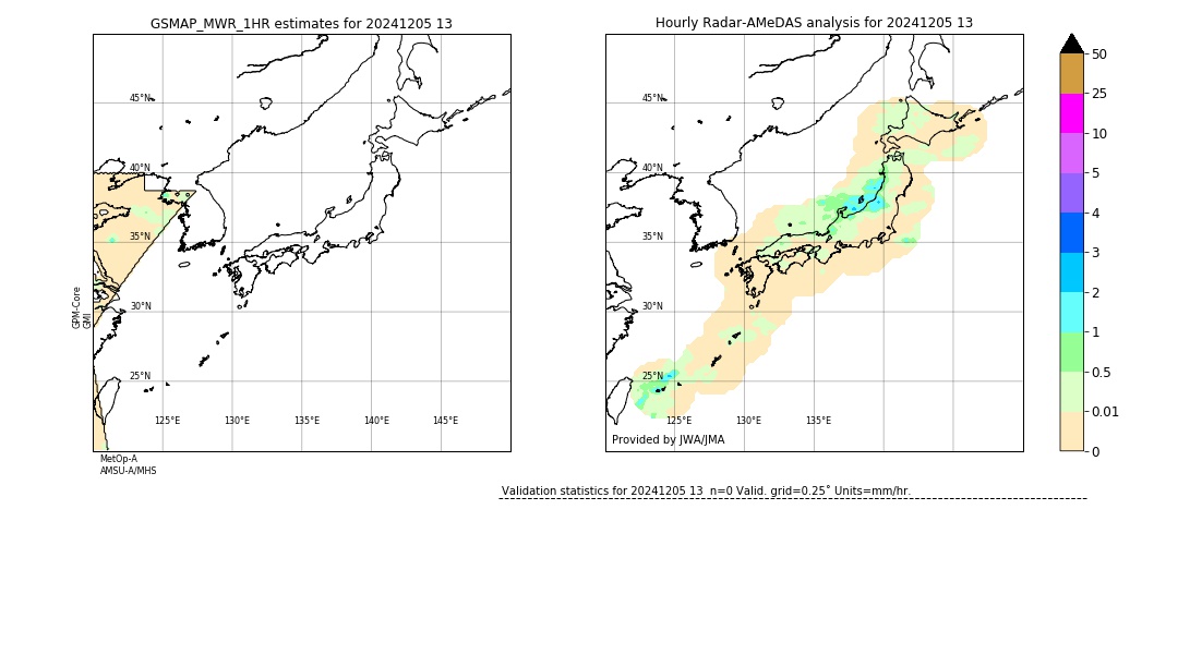 GSMaP MWR validation image. 2024/12/05 13