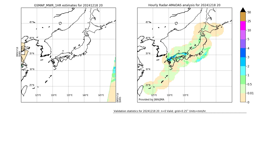 GSMaP MWR validation image. 2024/12/18 20