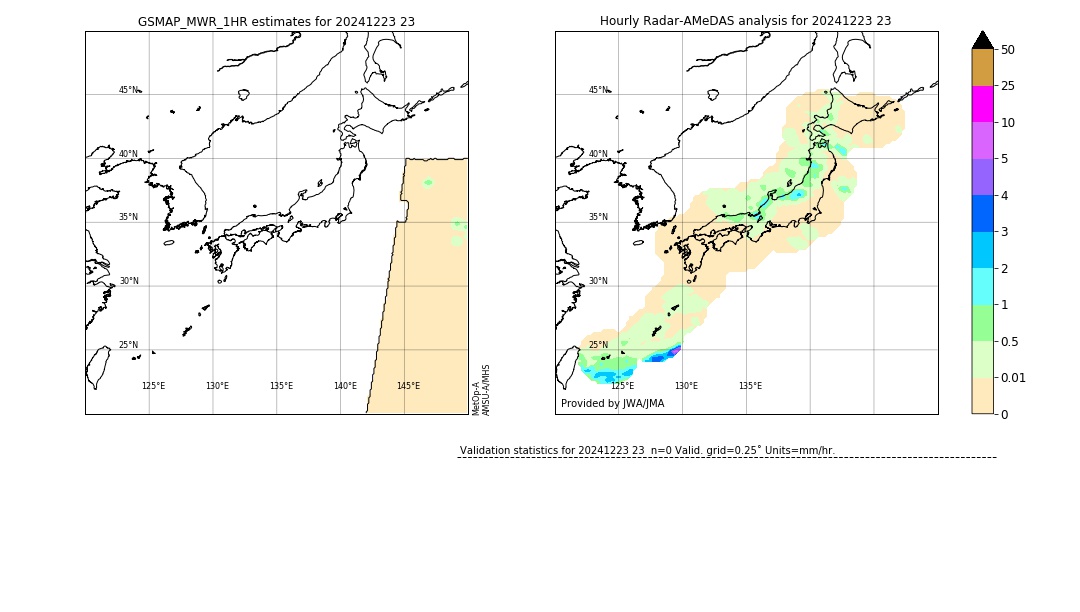 GSMaP MWR validation image. 2024/12/23 23