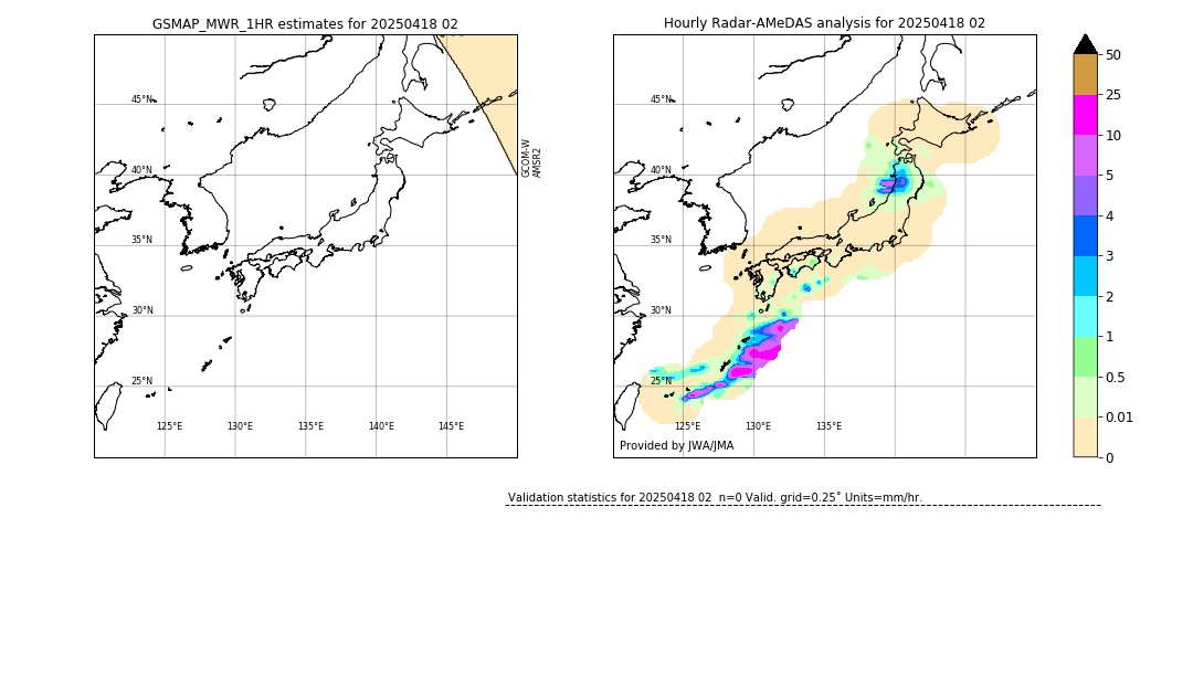 GSMaP MWR validation image. 2025/04/18 02