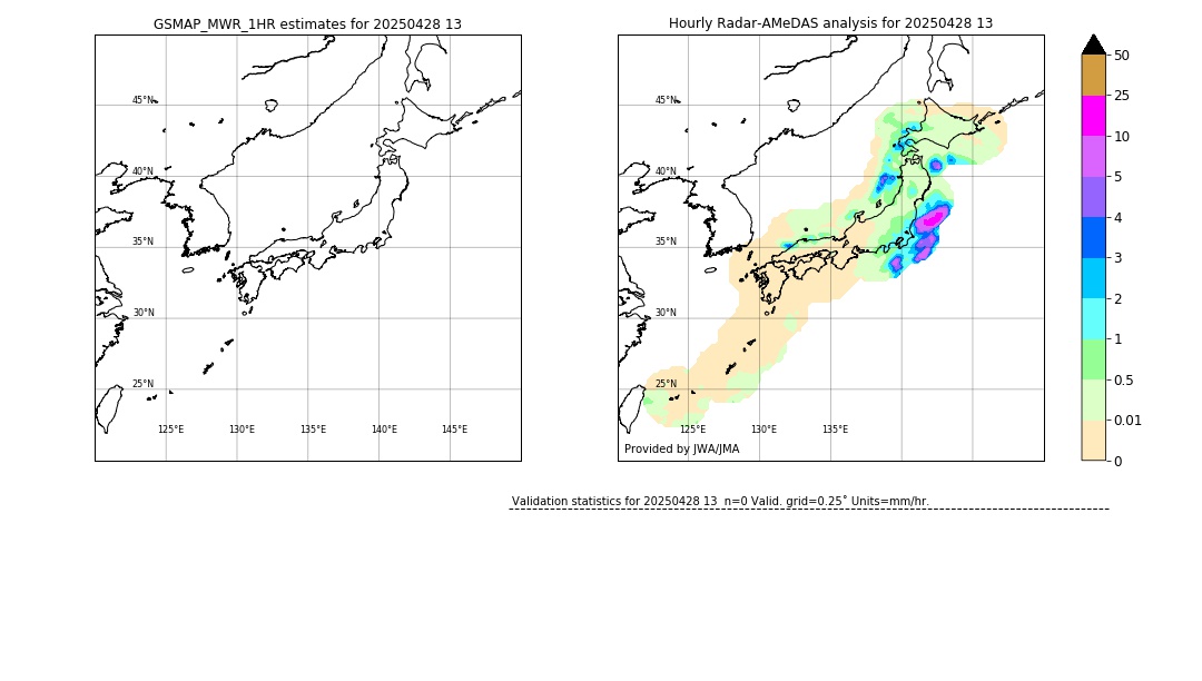 GSMaP MWR validation image. 2025/04/28 13