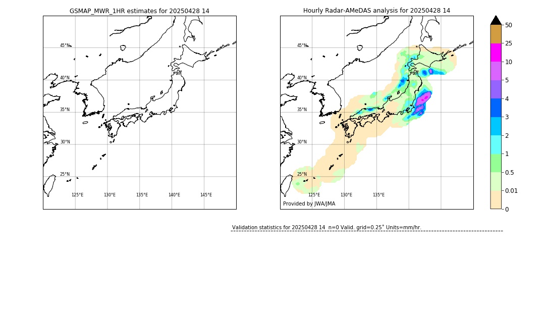 GSMaP MWR validation image. 2025/04/28 14