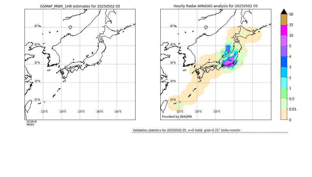 GSMaP MWR validation image. 2025/05/02 05