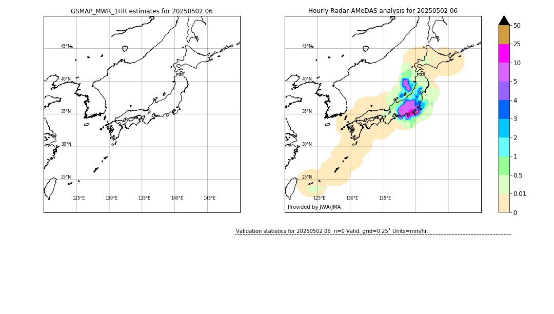 GSMaP MWR validation image. 2025/05/02 06