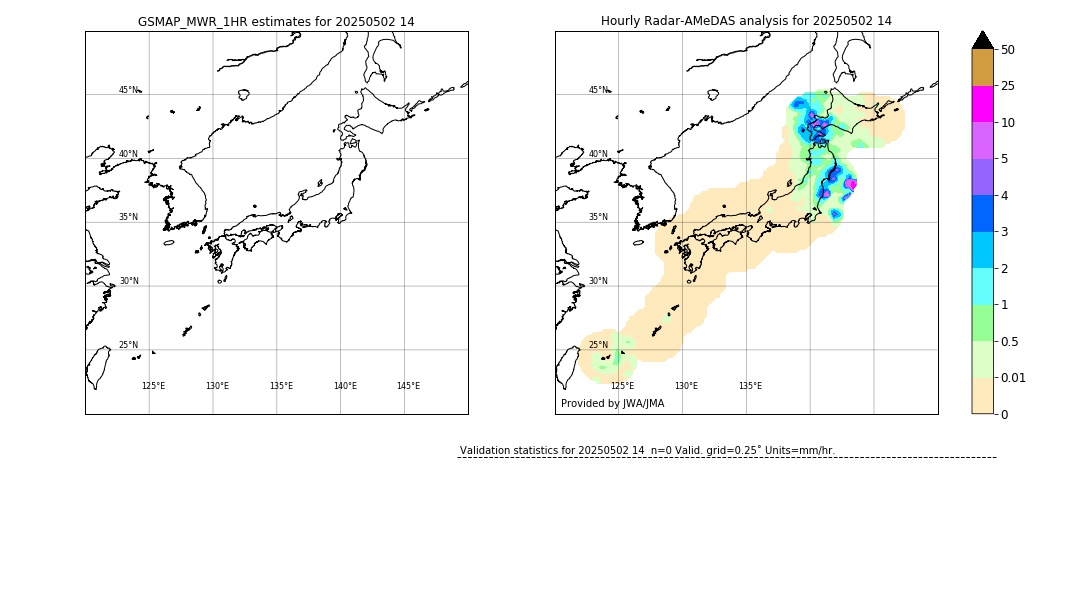 GSMaP MWR validation image. 2025/05/02 14