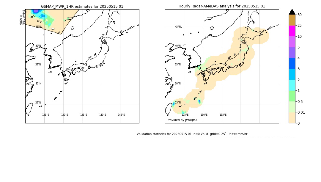 GSMaP MWR validation image. 2025/05/15 01