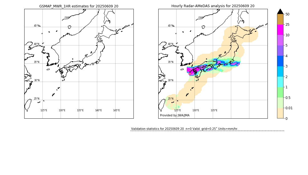 GSMaP MWR validation image. 2025/06/09 20
