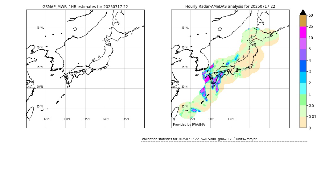 GSMaP MWR validation image. 2025/07/17 22