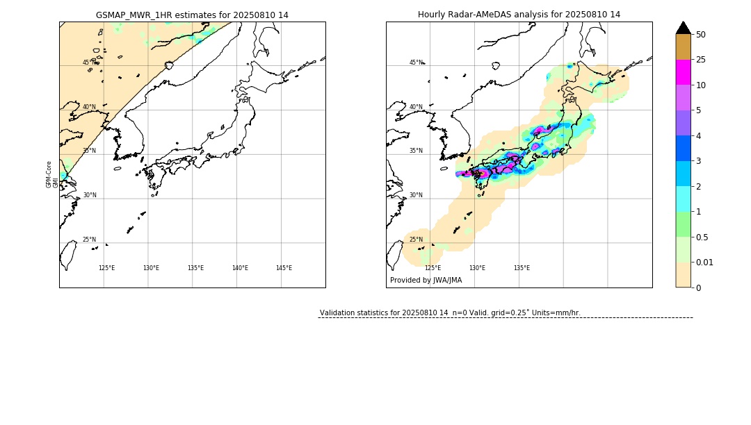 GSMaP MWR validation image. 2025/08/10 14
