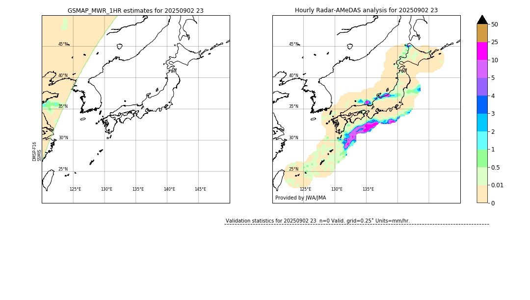GSMaP MWR validation image. 2025/09/02 23