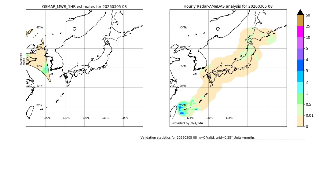 GSMaP MWR validation image. 2026/03/05 08
