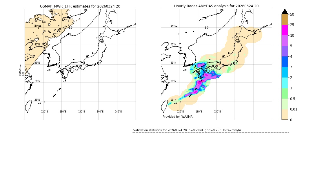 GSMaP MWR validation image. 2026/03/24 20