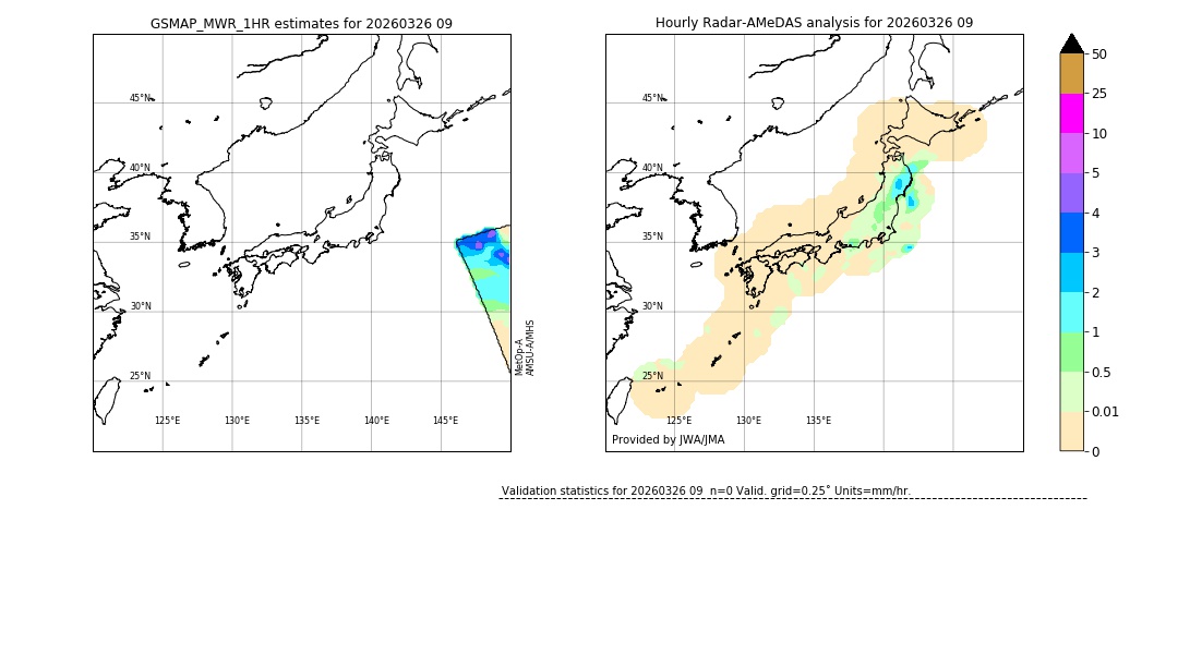 GSMaP MWR validation image. 2026/03/26 09