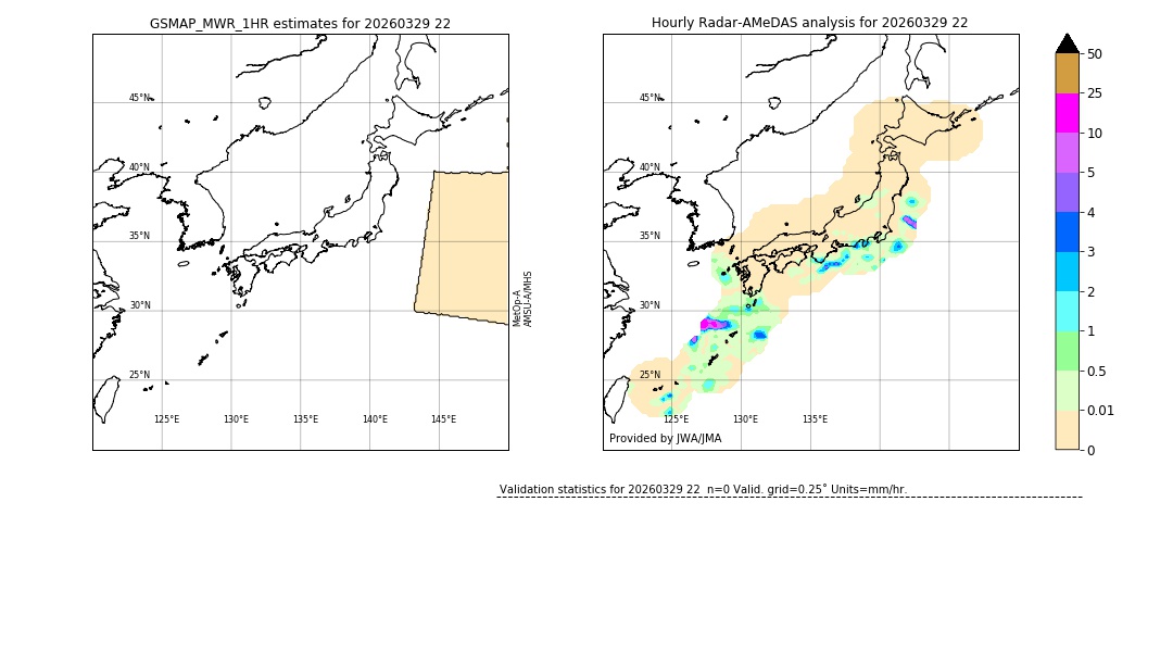 GSMaP MWR validation image. 2026/03/29 22
