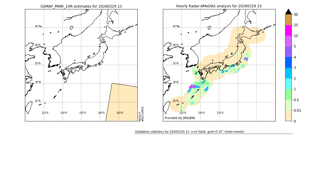 GSMaP MWR validation image. 2026/03/29 23