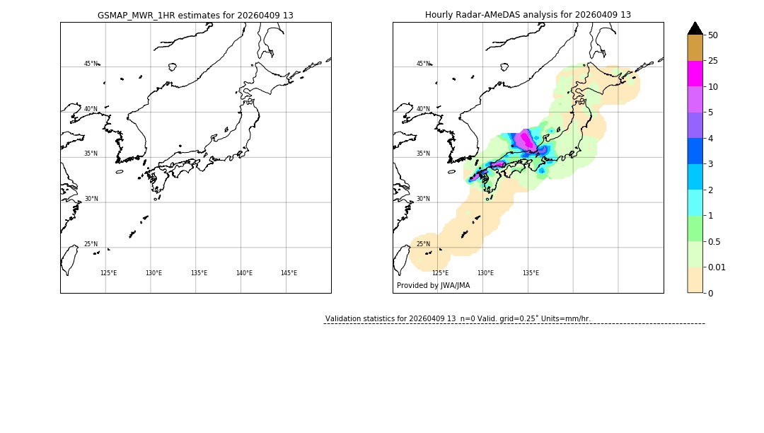 GSMaP MWR validation image. 2026/04/09 13