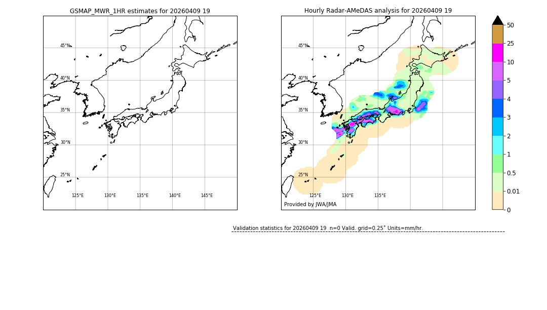 GSMaP MWR validation image. 2026/04/09 19