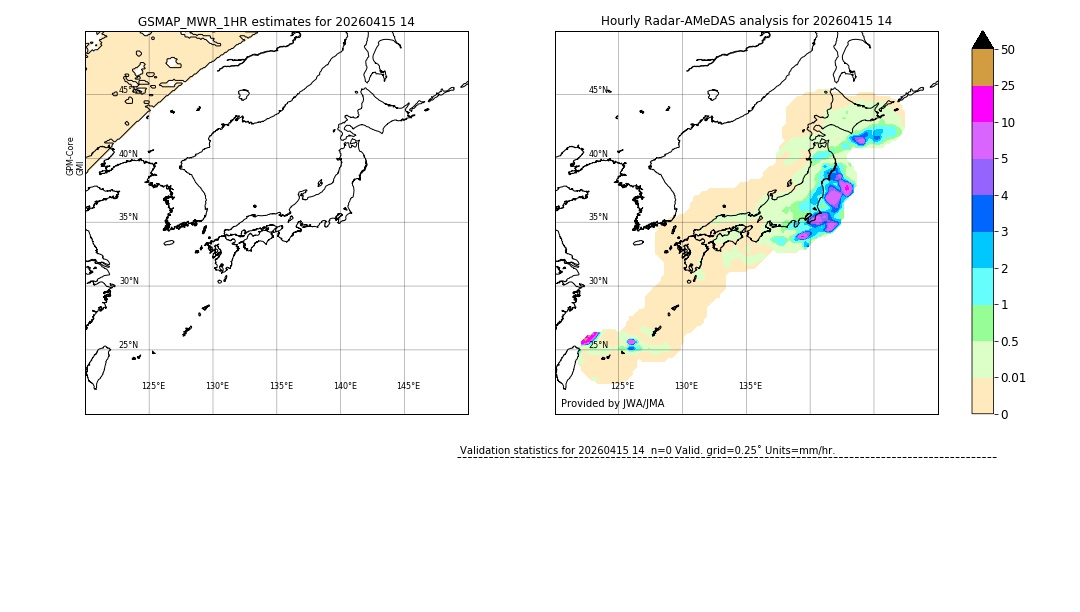 GSMaP MWR validation image. 2026/04/15 14