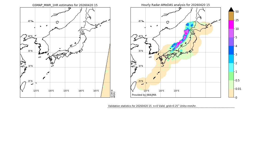 GSMaP MWR validation image. 2026/04/20 15