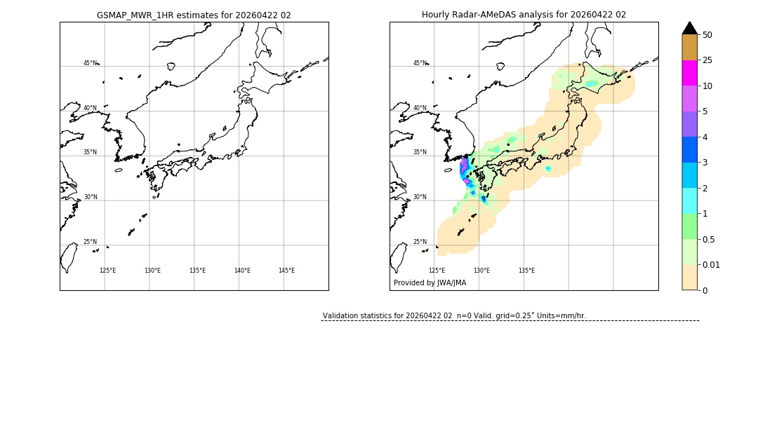 GSMaP MWR validation image. 2026/04/22 02