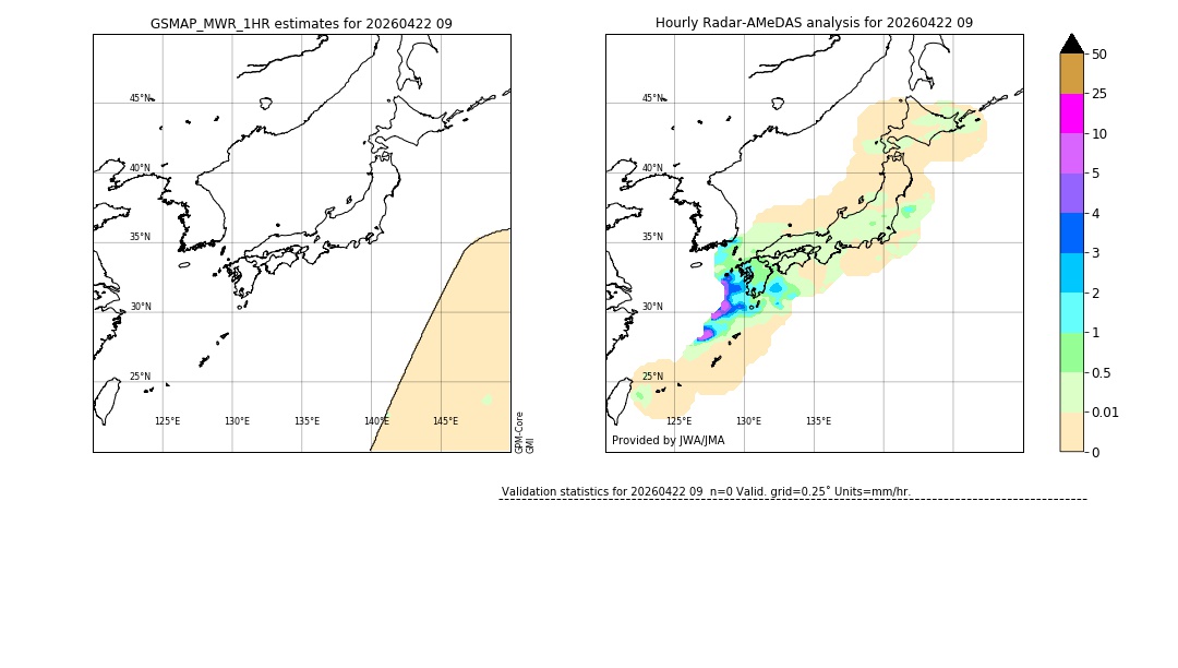 GSMaP MWR validation image. 2026/04/22 09