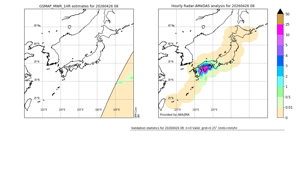 GSMaP MWR validation image. 2026/04/26 08