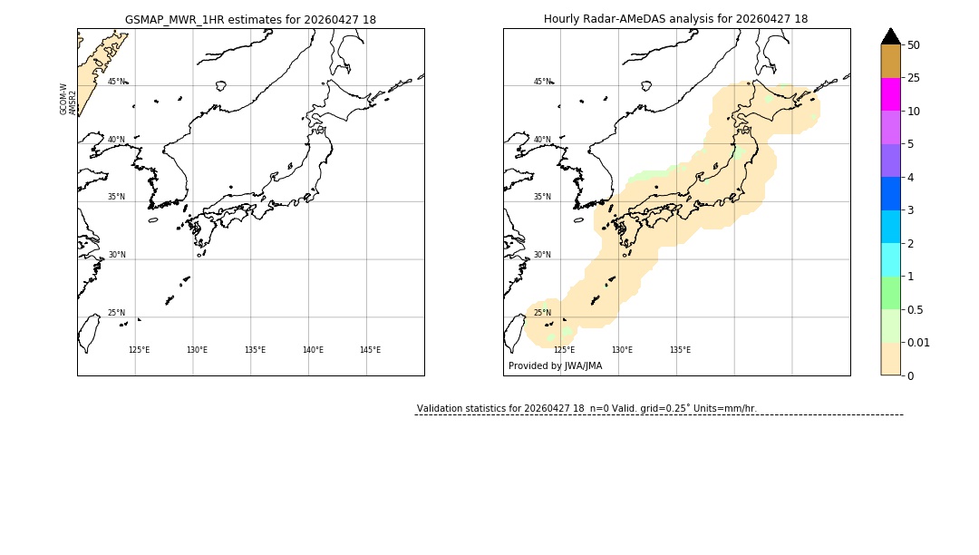 GSMaP MWR validation image. 2026/04/27 18