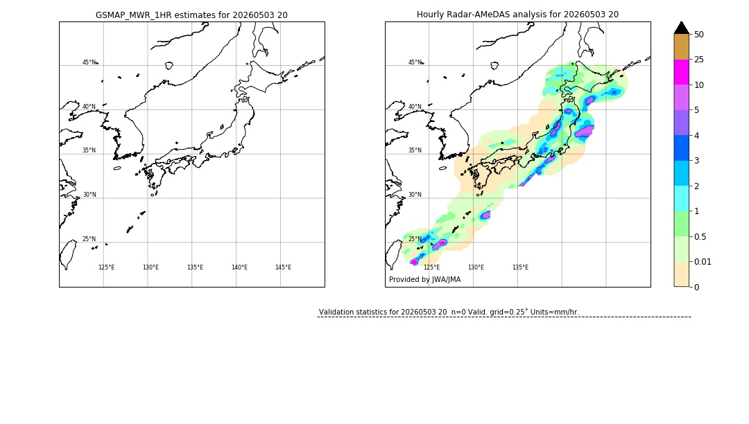 GSMaP MWR validation image. 2026/05/03 20