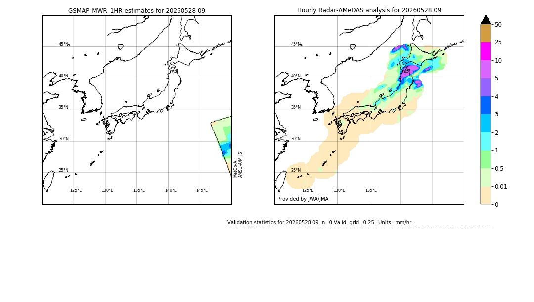 GSMaP MWR validation image. 2026/05/28 09