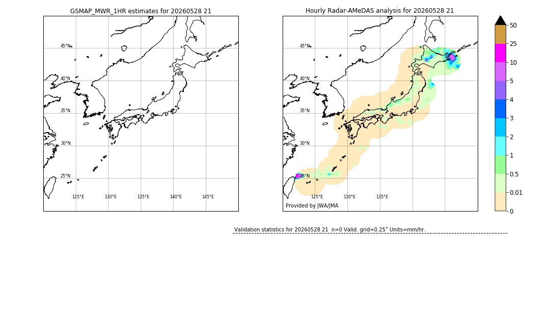 GSMaP MWR validation image. 2026/05/28 21