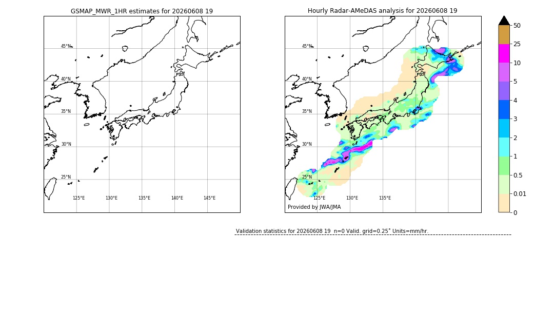 GSMaP MWR validation image. 2026/06/08 19