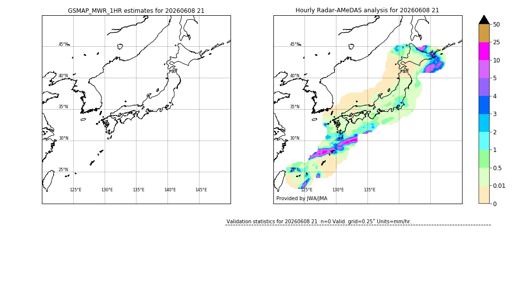 GSMaP MWR validation image. 2026/06/08 21