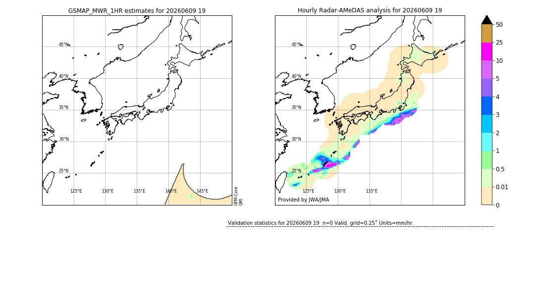 GSMaP MWR validation image. 2026/06/09 19