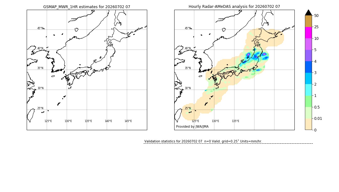 GSMaP MWR validation image. 2026/07/02 07