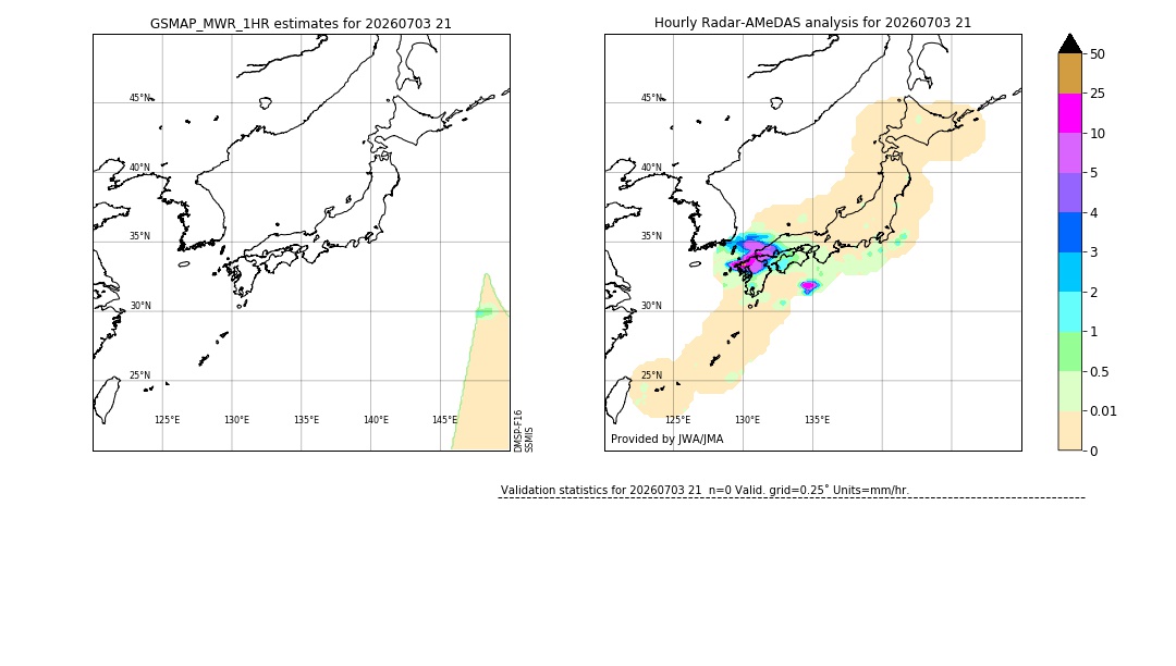 GSMaP MWR validation image. 2026/07/03 21