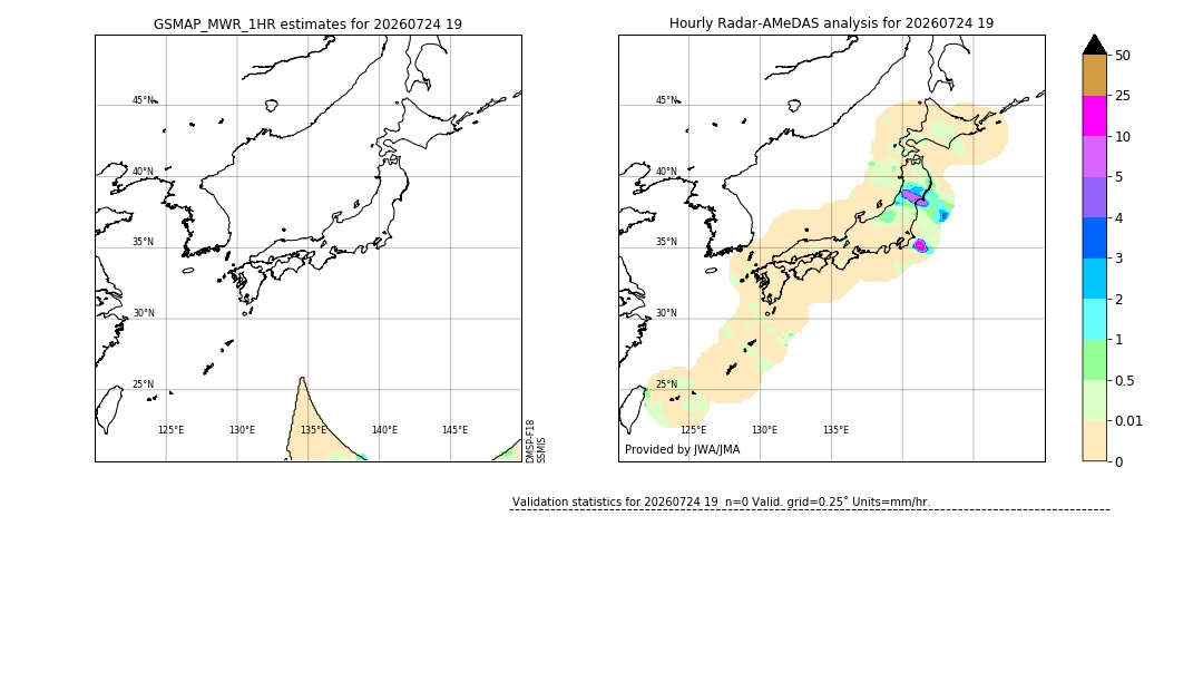 GSMaP MWR validation image. 2026/07/24 19