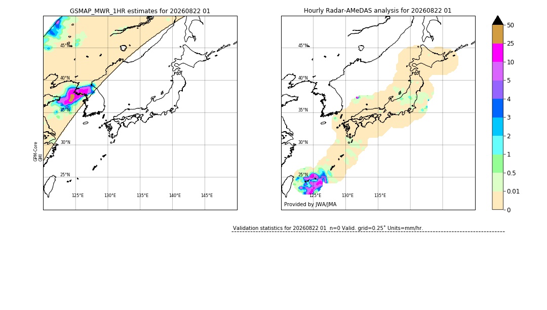 GSMaP MWR validation image. 2026/08/22 01