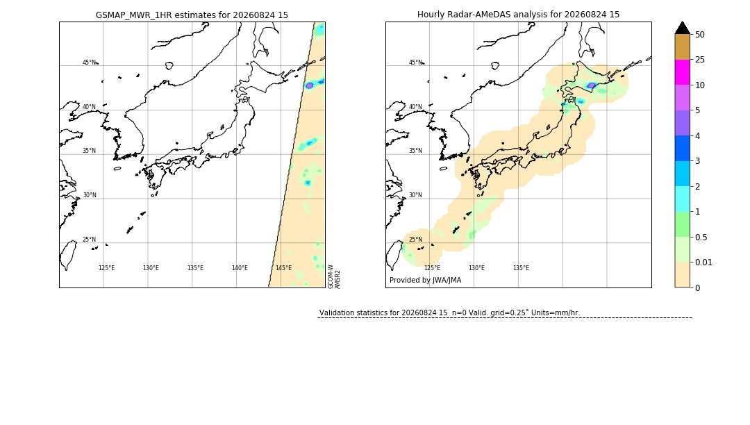 GSMaP MWR validation image. 2026/08/24 15