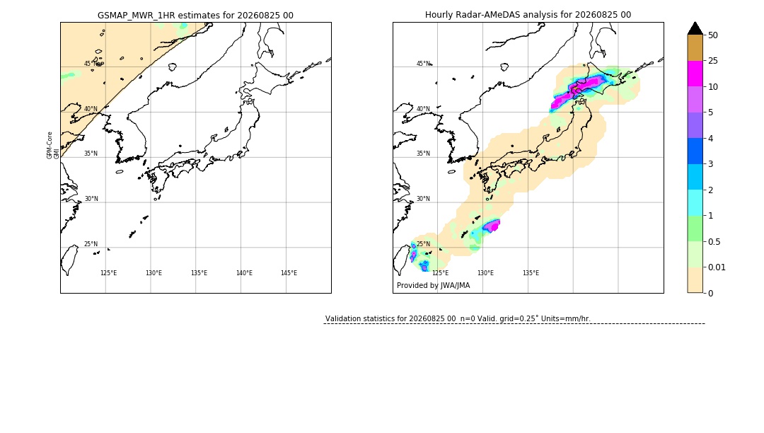 GSMaP MWR validation image. 2026/08/25 00