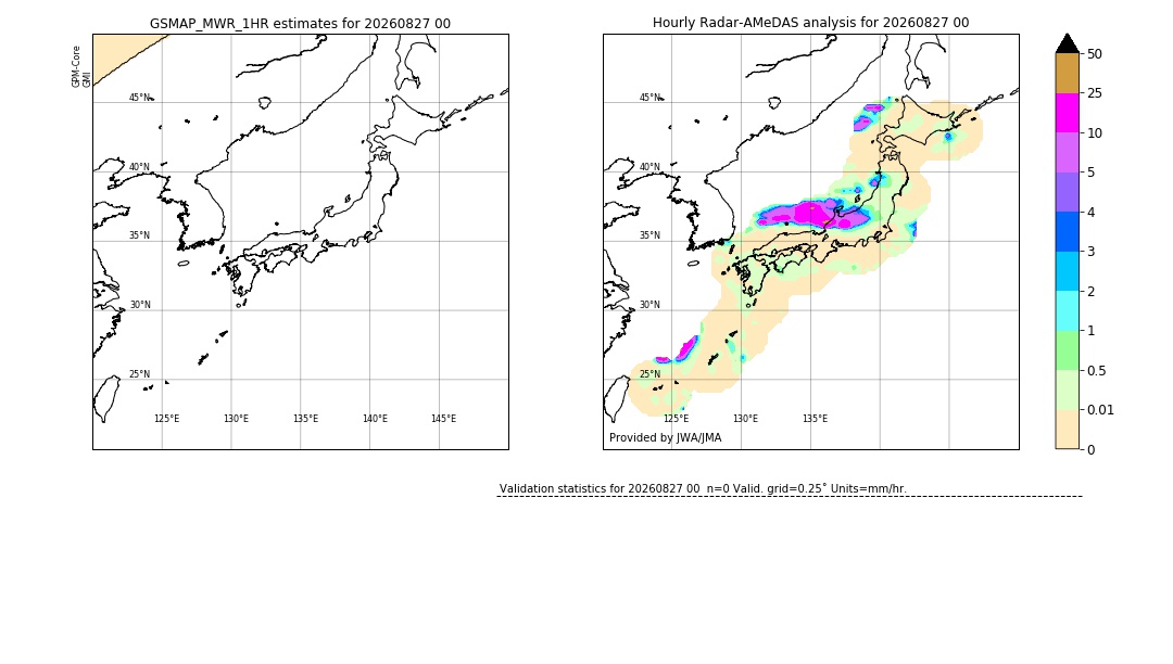 GSMaP MWR validation image. 2026/08/27 00