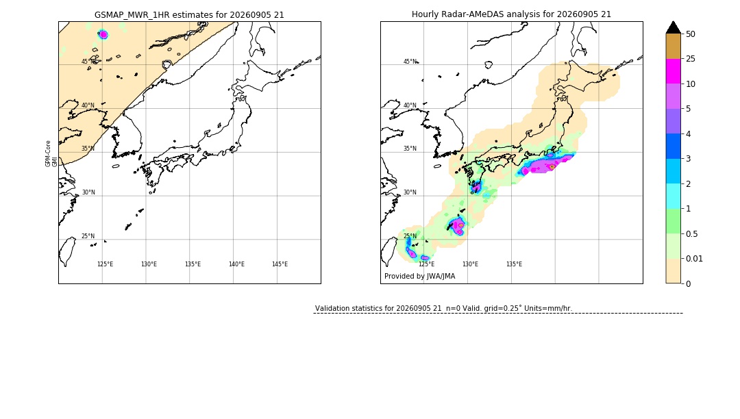 GSMaP MWR validation image. 2026/09/05 21