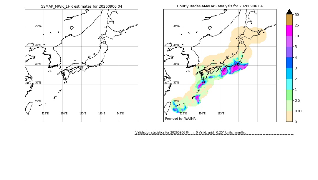 GSMaP MWR validation image. 2026/09/06 04