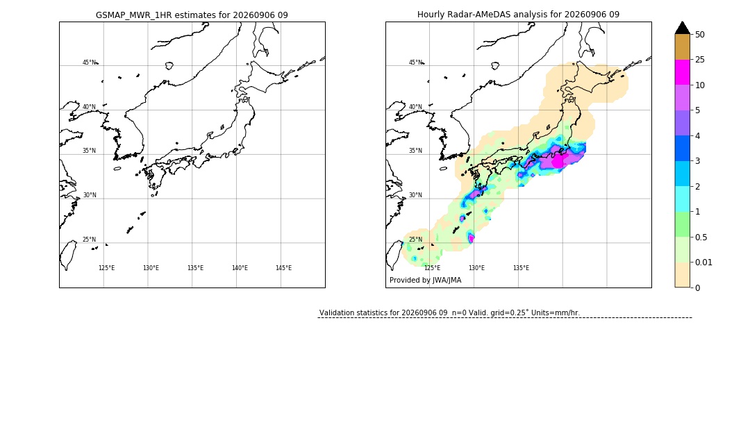 GSMaP MWR validation image. 2026/09/06 09