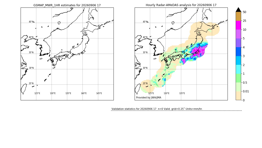 GSMaP MWR validation image. 2026/09/06 17