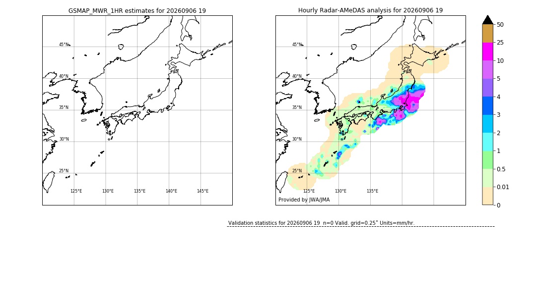 GSMaP MWR validation image. 2026/09/06 19