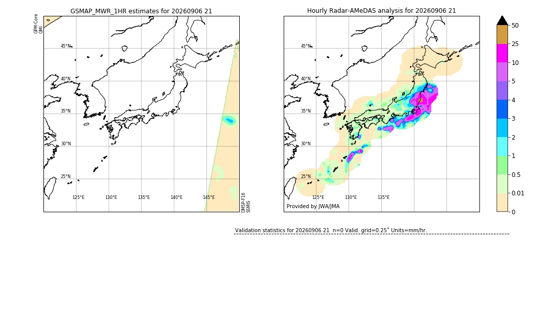 GSMaP MWR validation image. 2026/09/06 21