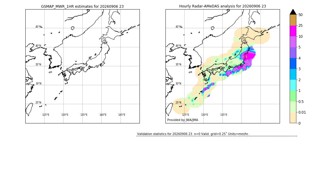 GSMaP MWR validation image. 2026/09/06 23